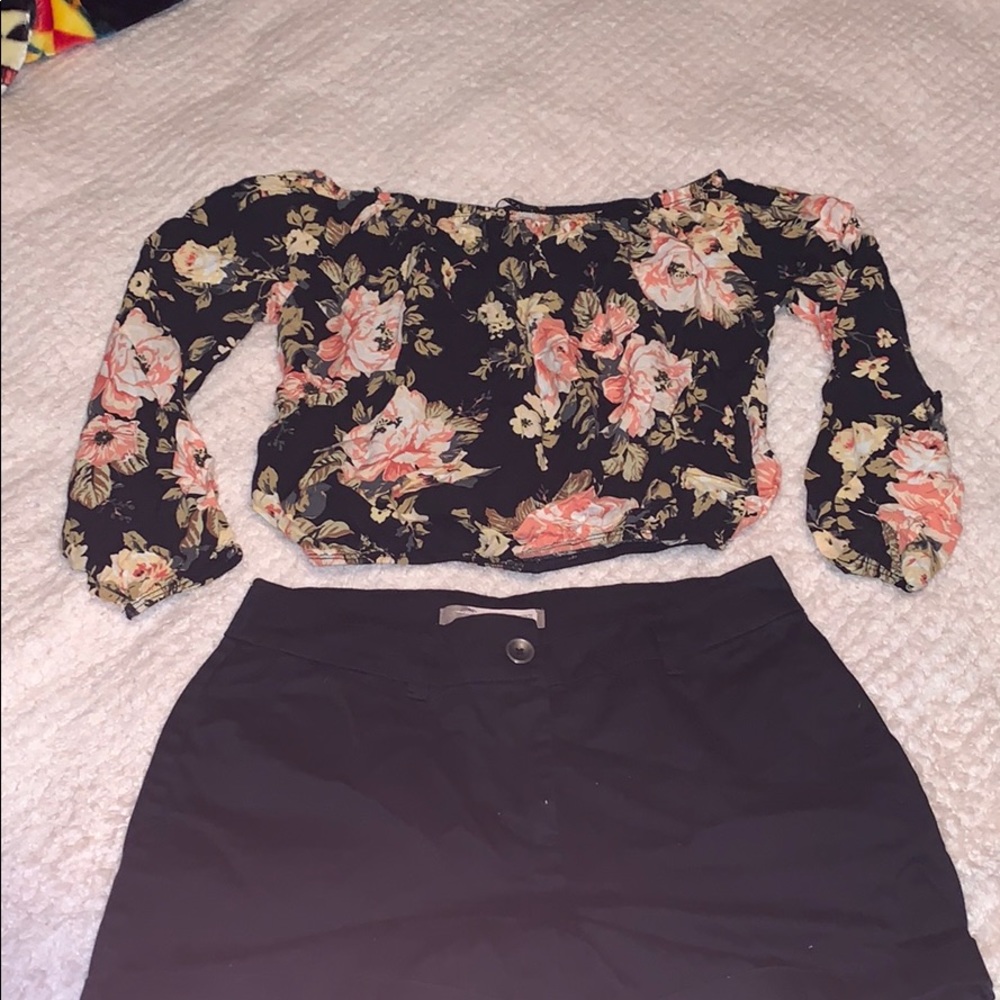 🦋2 for $15 item!Papaya cropped shirt